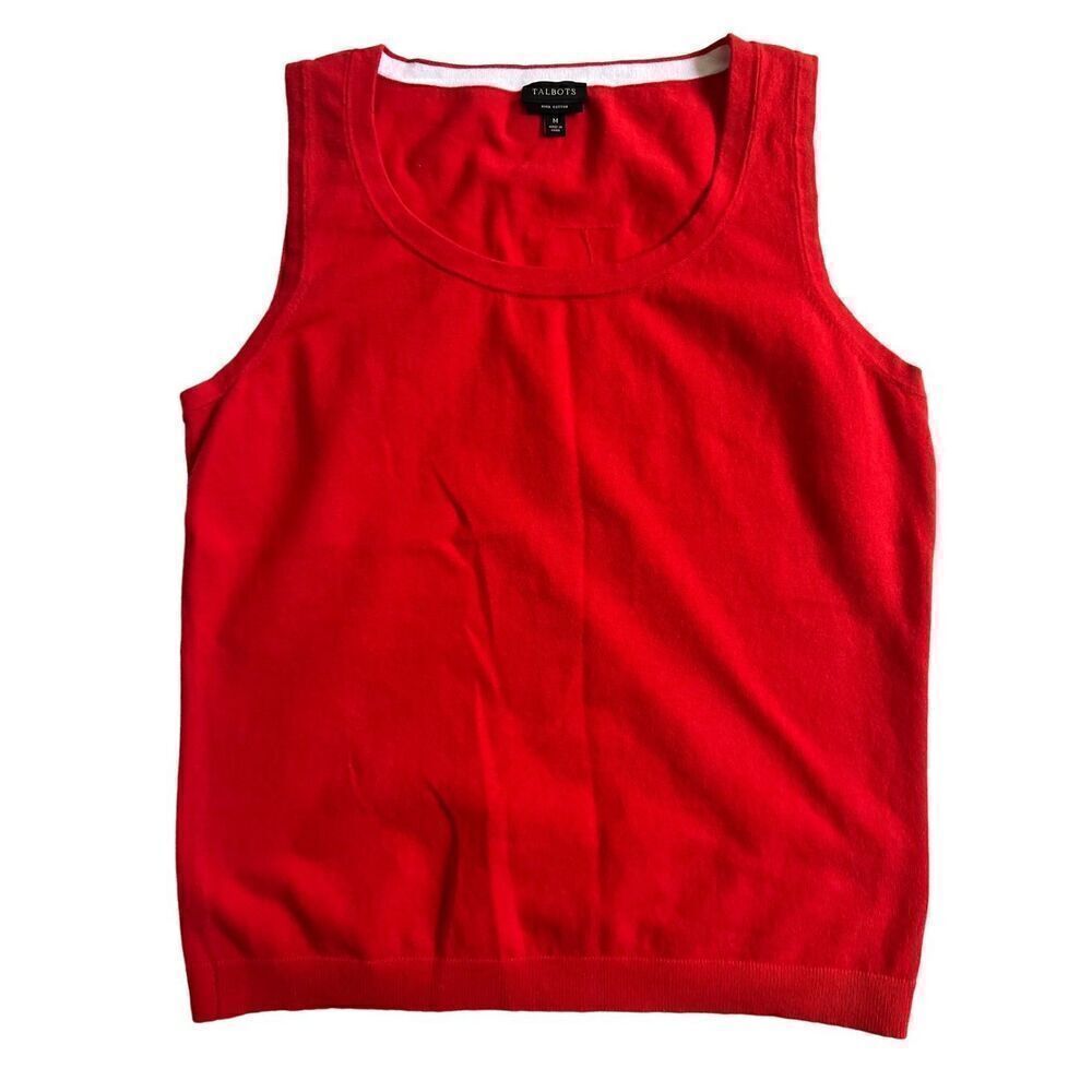 Talbots Red  Sweater Vest size M